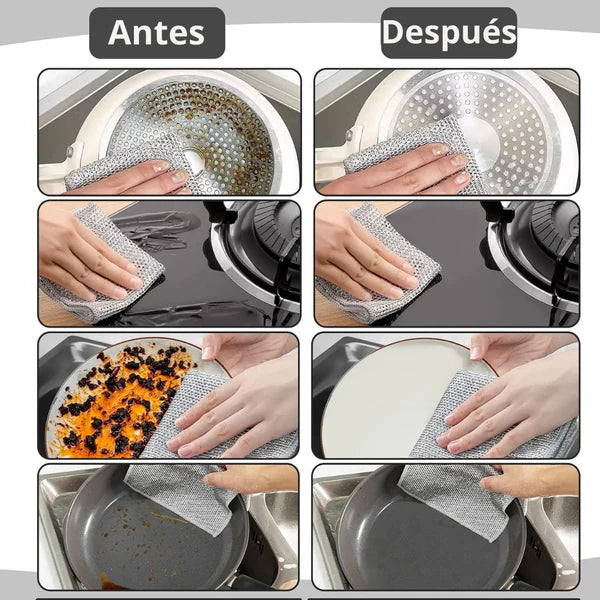 Trapos Multiusos Antiarañazos - CleanMaster™