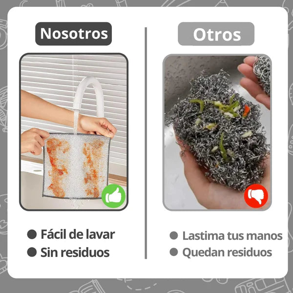 Trapos Multiusos Antiarañazos - CleanMaster™