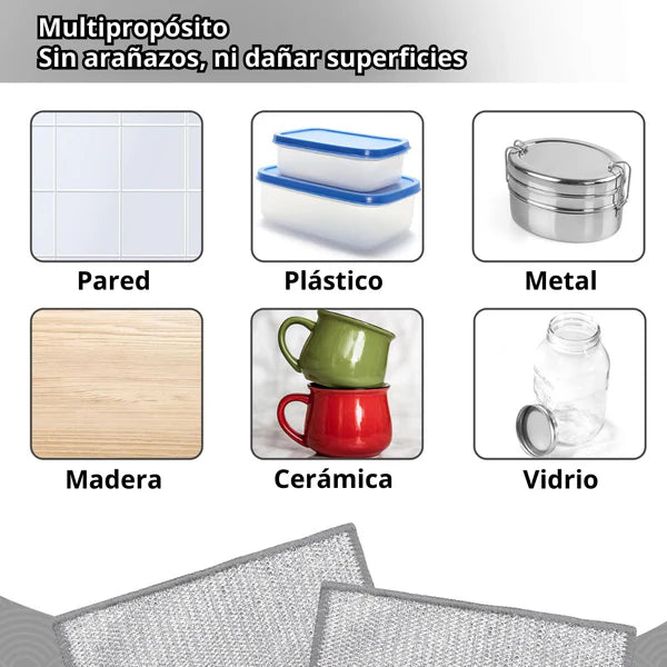 Trapos Multiusos Antiarañazos - CleanMaster™